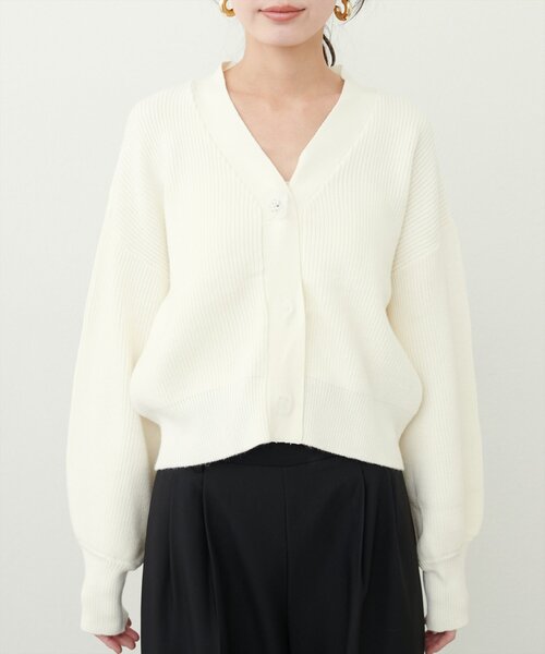 「natural couture」 ニットカーディガン FREE モカ レディース_画像5