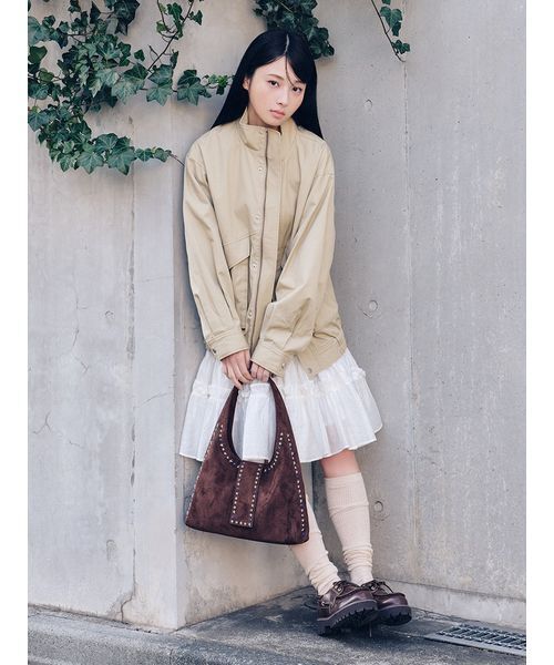 LILY BROWN（リリーブラウン） ブルゾン アウター スタンドカラー 
