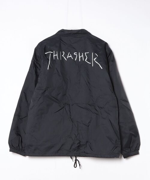 THRASHER（スラッシャー） コーチジャケット L ブラック メンズ