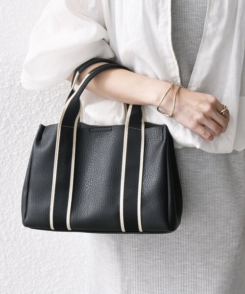 「SHIPS any」 ハンドバッグ ONE SIZE ブラック レディース_画像2