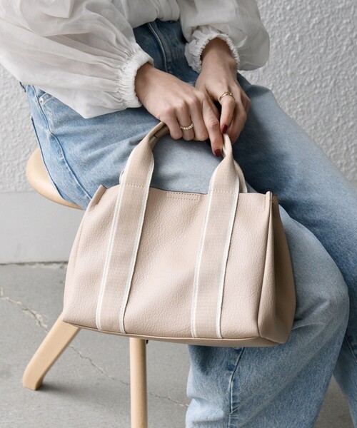 「SHIPS any」 ハンドバッグ ONE SIZE ブラック レディース_画像6