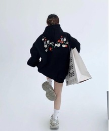 「CREARE -LINO-」 プルオーバーパーカー LARGE グレー レディースの画像9