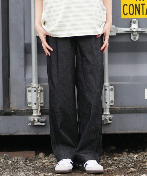 adidas（アディダス） パンツ W STADIUM C ストレートデニム