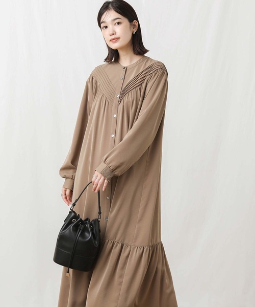 「Gready Brilliant」 「tomber du ciel」長袖ワンピース FREE キャメル レディース_画像2