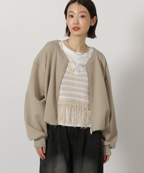 LAKOLE(ラコレ) トレーナー スウェット ダンボールバルーンZIP LAKOLE(ラコレ) トレーナー スウェット ダンボールバルーンZIP