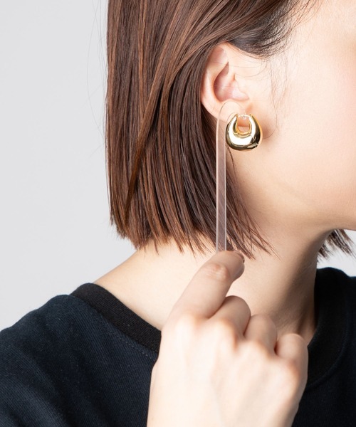 トムウッド　ピアス TOMWOOD/トムウッド】Ice Huggie Gold ゴールド ピアス ユニセックス