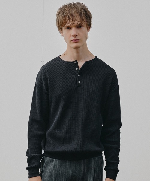 Adoon plain ヘンリーネック tシャツ メンズ レディース : ZOZOTOWN