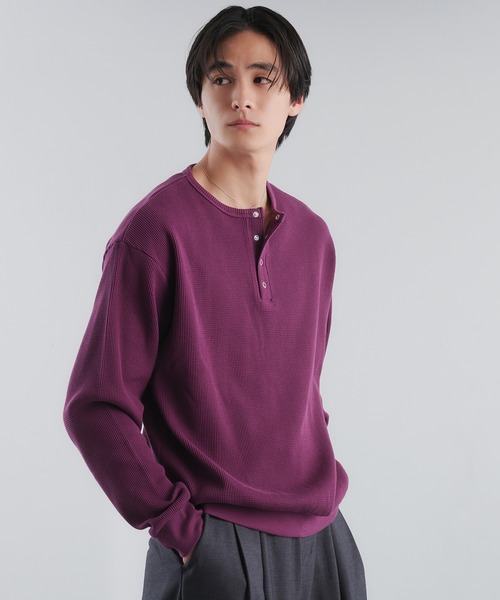 Adoon plain ヘンリーネック tシャツ メンズ レディース : ZOZOTOWN