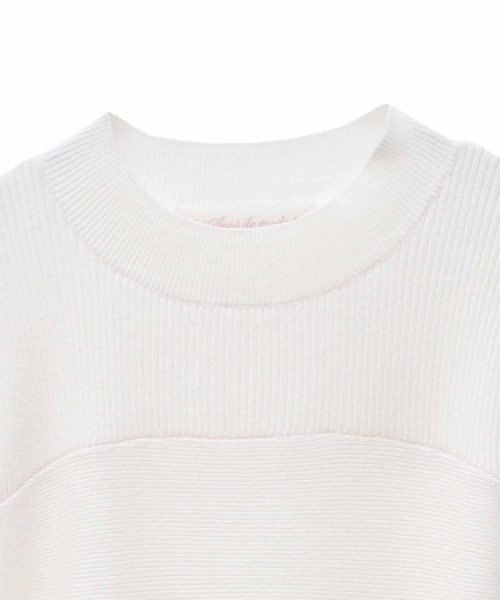 「31 Sons de mode」 ニットワンピース フリー オフホワイト レディース_画像3