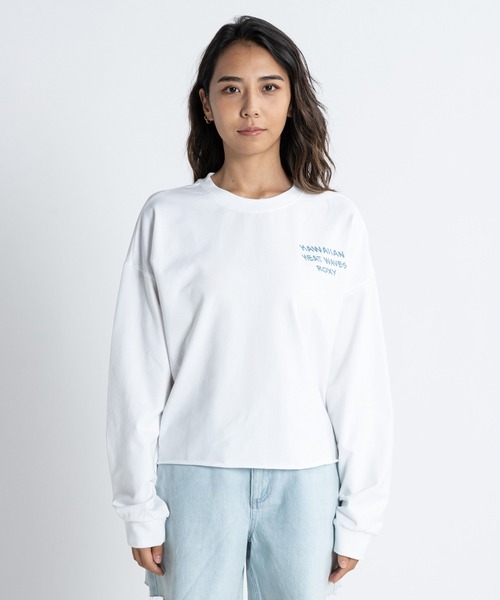 「ROXY」 長袖カットソー MEDIUM パープル レディース_画像2