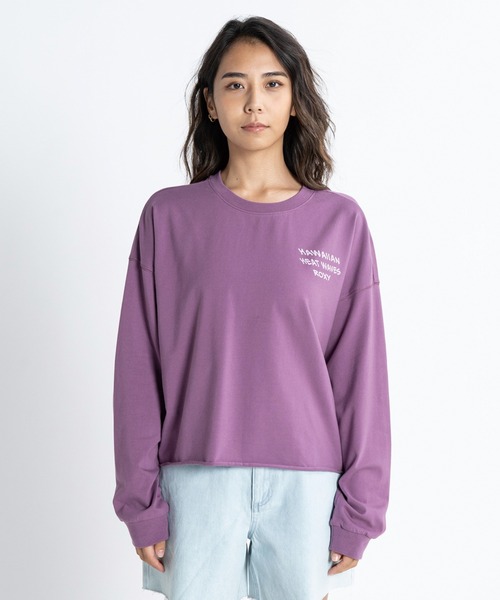 「ROXY」 長袖カットソー MEDIUM パープル レディース_画像7