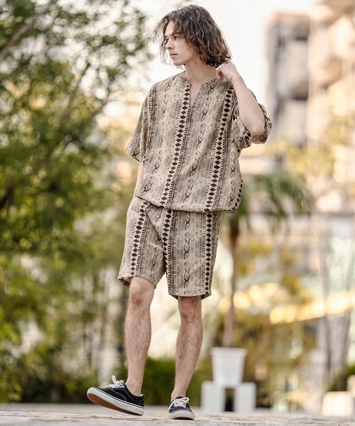 CAMBIO（カンビオ） パンツ mp14718- African Batik Short Pants