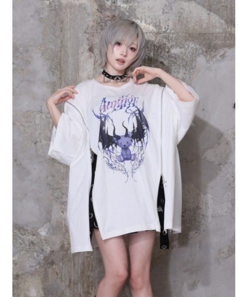 tシャツ Devil bat Bear ZIP Tシャツ レディース メンズの画像