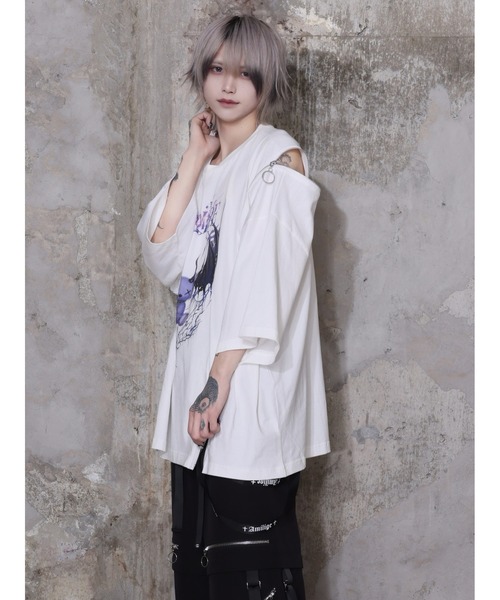 tシャツ Devil bat Bear ZIP Tシャツ レディース メンズの画像