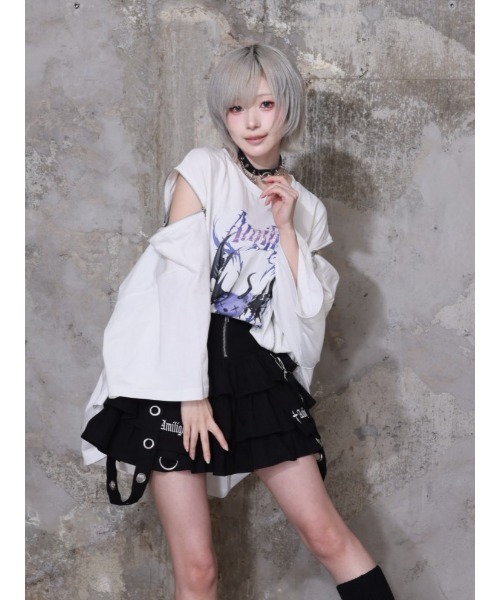 tシャツ Devil bat Bear ZIP Tシャツ レディース メンズの画像