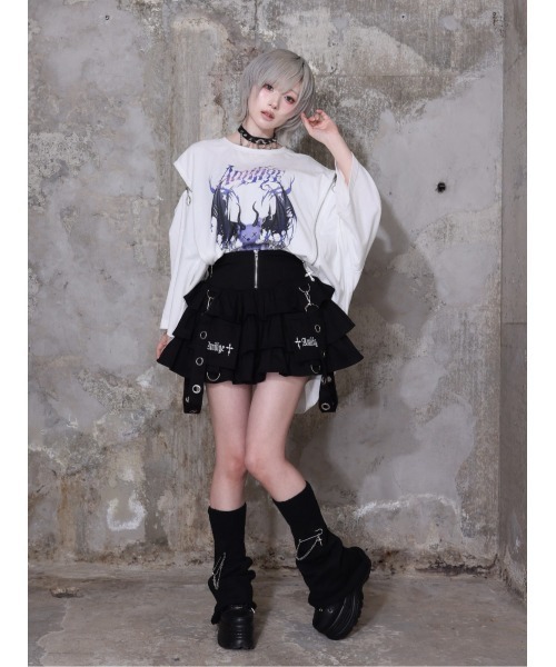 tシャツ Devil bat Bear ZIP Tシャツ レディース メンズの画像