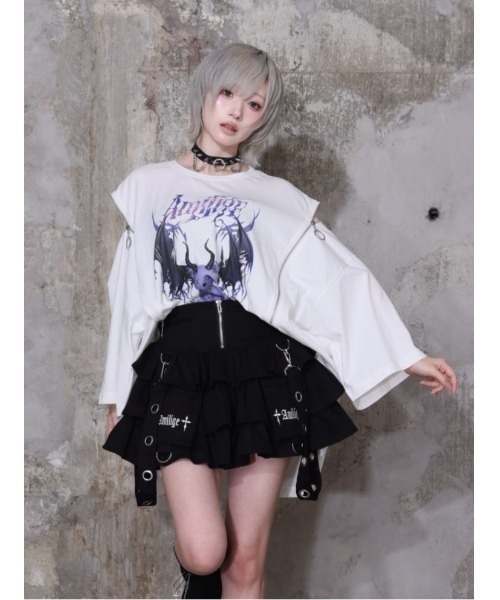 tシャツ Devil bat Bear ZIP Tシャツ レディース メンズの画像