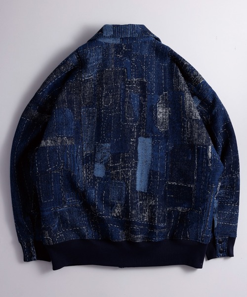 コート ジャケット FDMTL/ファンダメンタル/BORO JACQUARD KIMONO JKT RINSE メンズ レディースの画像