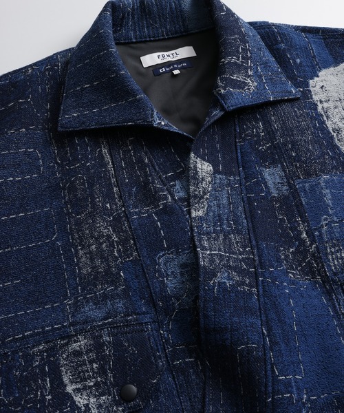 コート ジャケット FDMTL/ファンダメンタル/BORO JACQUARD KIMONO JKT RINSE メンズ レディースの画像
