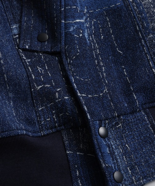 コート ジャケット FDMTL/ファンダメンタル/BORO JACQUARD KIMONO JKT RINSE メンズ レディースの画像