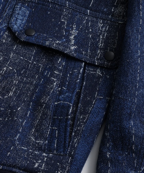 コート ジャケット FDMTL/ファンダメンタル/BORO JACQUARD KIMONO JKT RINSE メンズ レディースの画像