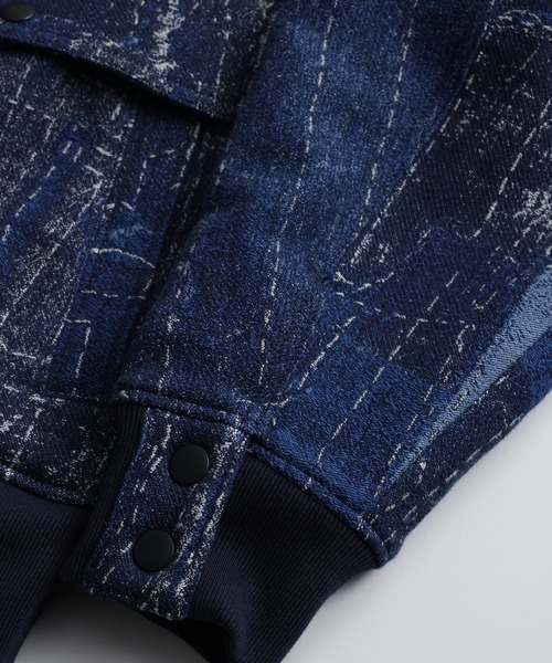 コート ジャケット FDMTL/ファンダメンタル/BORO JACQUARD KIMONO JKT RINSE メンズ レディースの画像
