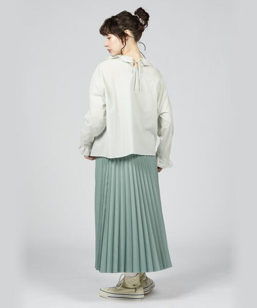 「To b. by agnes b.」 長袖ブラウス 38 グリーン レディース_画像4