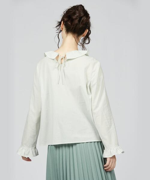 「To b. by agnes b.」 長袖ブラウス 38 グリーン レディース_画像7