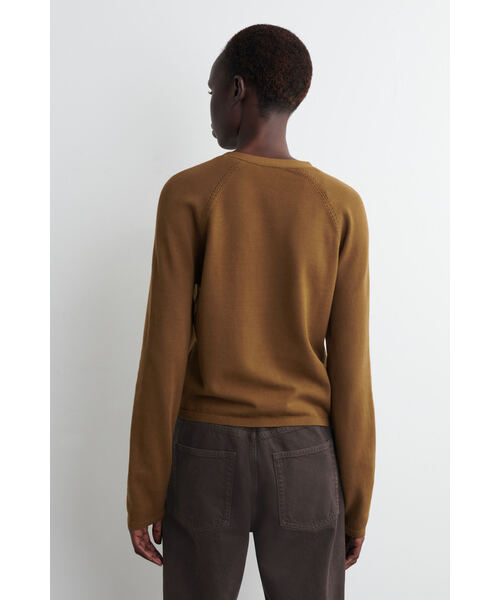 「COS」 ニットカーディガン S ブラウン レディース_画像8