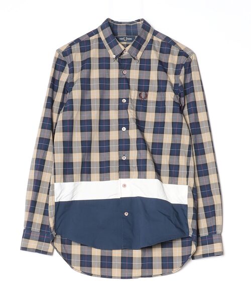 【新品タグ付き】FRED PERRY ネイビー 長袖 Sサイズ Long Sleeve Twin Tipped T-Shirt(S 795：NAVY): | FRED PERRY JAPAN