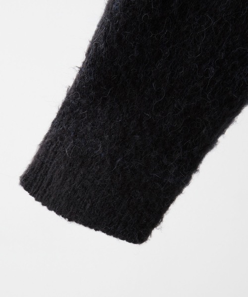 「CLEL」 ニットカーディガン L チャコールグレー メンズ_画像6