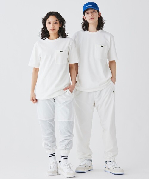 「LACOSTE」 半袖Tシャツ 5 ホワイト メンズ_画像6