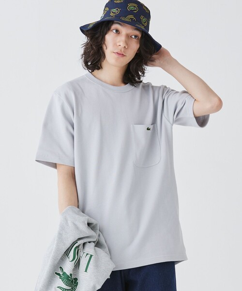 「LACOSTE」 半袖Tシャツ 5 ホワイト メンズ_画像8