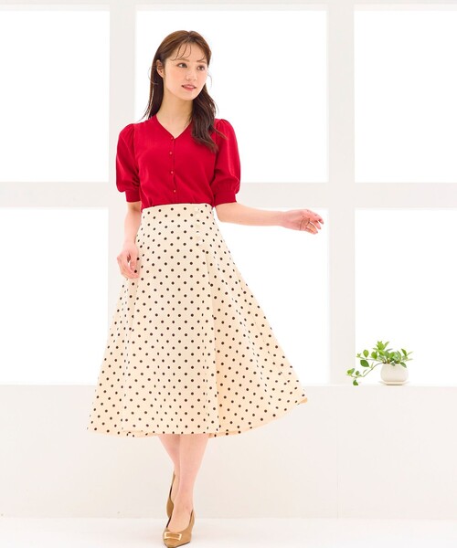 「Feroux」 カーディガン F レッド レディース_画像7