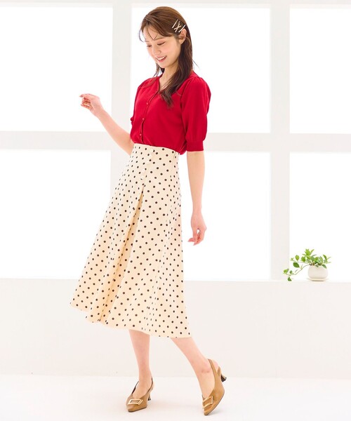 「Feroux」 カーディガン F レッド レディース_画像8