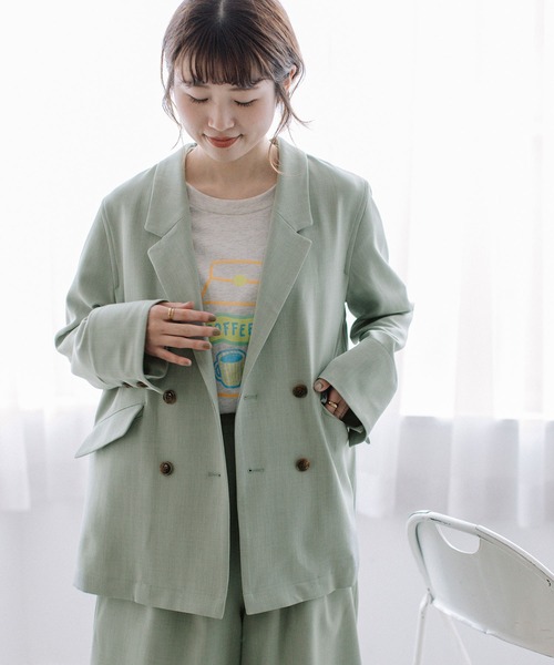 「POU DOU DOU」 テーラードジャケット 3 ライトベージュ レディース_画像4