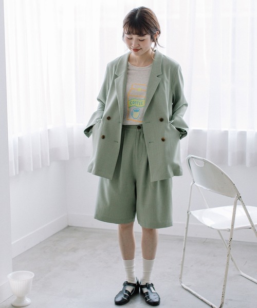 「POU DOU DOU」 テーラードジャケット 3 ライトベージュ レディース_画像6