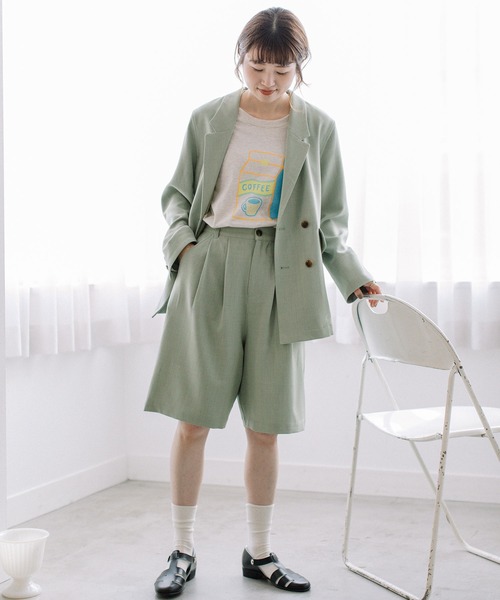 「POU DOU DOU」 テーラードジャケット 3 ライトベージュ レディース_画像8