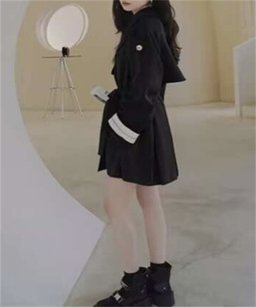 「FREE STYLISTS」 トレンチコート L グレー レディース_画像7