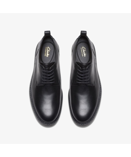 Clarks（クラークス） レザーシューズ UK7.5 ブラック メンズ