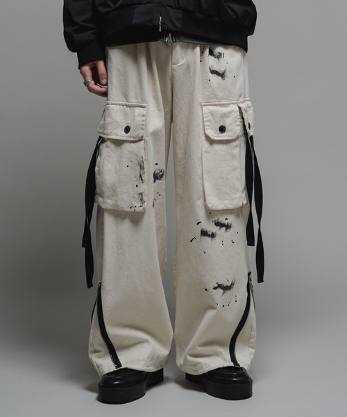 「Casper John」 デニムパンツ X-SMALL ブラック メンズ_画像4
