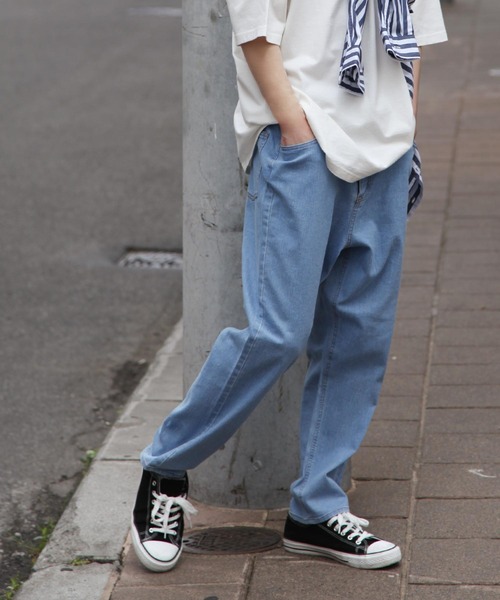 「ZIP FIVE」 デニムパンツ SMALL ケミカルウォッシュ メンズ_画像6