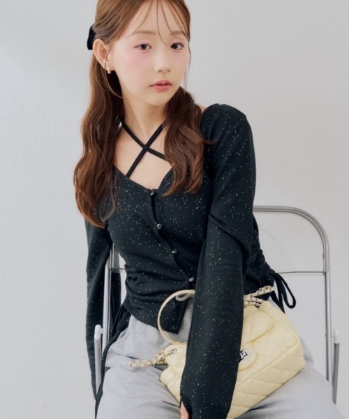 タグ付き未使用　薄手　カーディガン　サイズ3　ブラック continuer de NICE CLAUP カーディガン uvカット 「UVカット率90