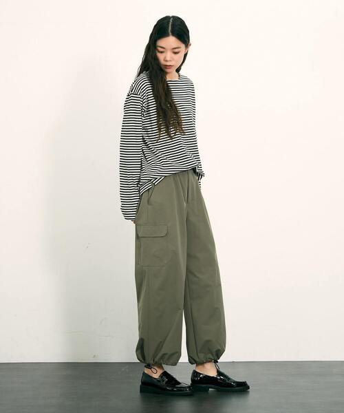 「MELROSE claire」 カーゴパンツ 2 カーキ レディース_画像6