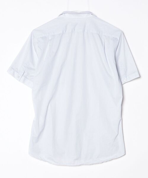 「MONSIEUR NICOLE」 「canal deux luxe」半袖シャツ MEDIUM サックスブルー メンズ_画像2