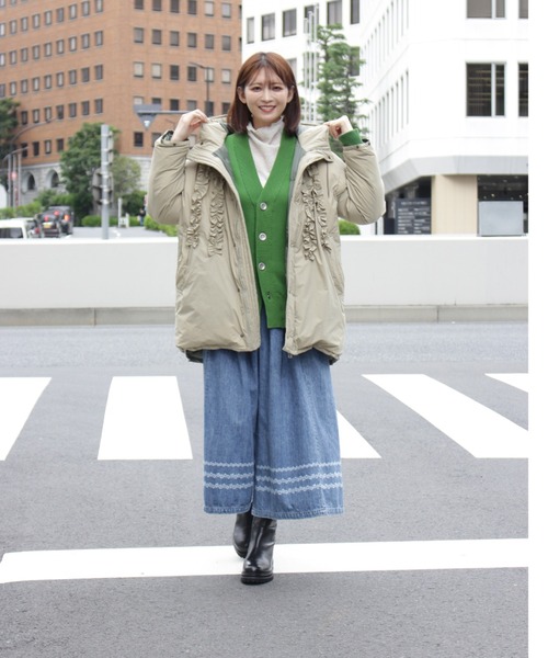「H.A.K」 デニムパンツ 1 ネイビー レディース_画像2