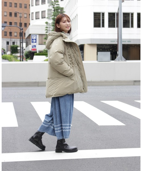 「H.A.K」 デニムパンツ 1 ネイビー レディース_画像3
