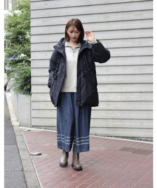 「H.A.K」 デニムパンツ 1 ネイビー レディース_画像6