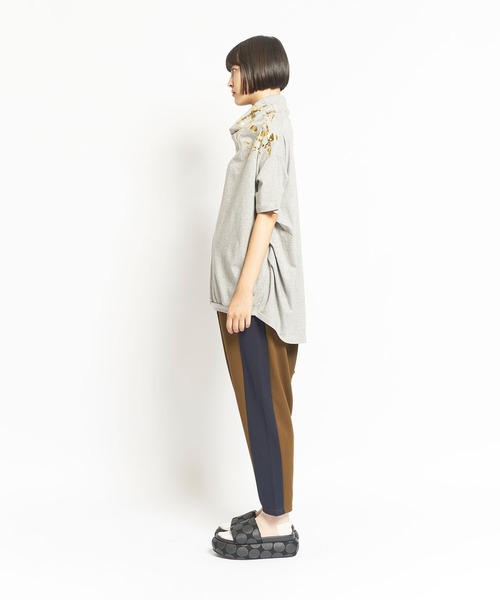 「gomme」 サルエルパンツ MEDIUM ブラック レディース_画像3