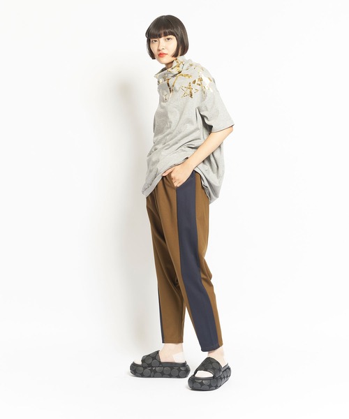 「gomme」 サルエルパンツ MEDIUM ブラック レディース_画像8